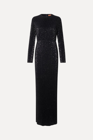 Long Sleeve Maxi Dress - Black - Stine Goya Long Sleeve Maxi Dress - Black - Stine Goya