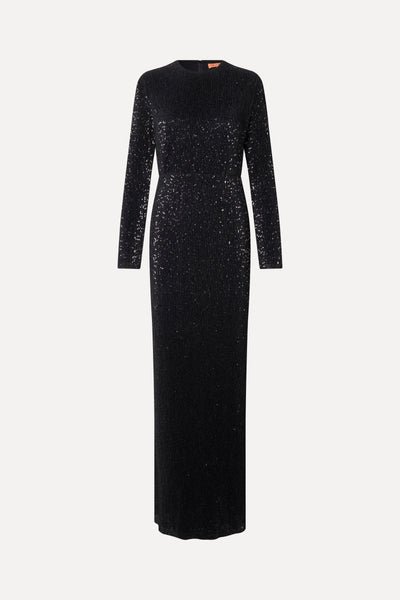Long Sleeve Maxi Dress - Black - Stine Goya Long Sleeve Maxi Dress - Black - Stine Goya