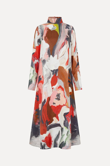 Stine Goya Long Sleeve Midi Dress My Garden Stine Goya Long Sleeve Midi Dress My Garden