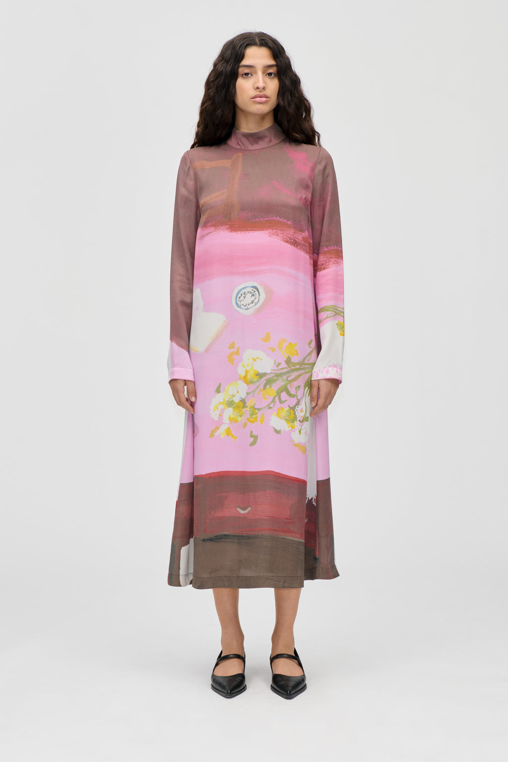 Long Sleeve Midi Dress - Five Resolutions - Stine Goya