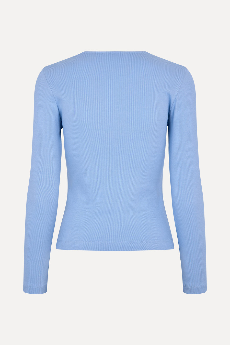 Long Sleeve Rib Top - Bel Air Blue - Stine Goya
