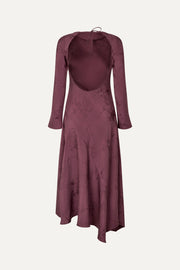 Stine Goya Long Sleeve Scoop Back Dress Dress Bordeaux