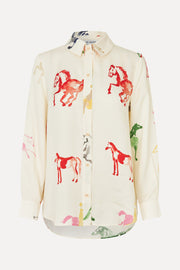 Stine Goya Long Sleeve Shirt Top Horses