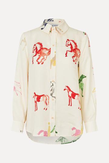 horse dress shirt Men's Poly/Cotton L/S Horse Embroidery Western Shirts-PS560L-508 Pack F(1M-2L-2XL-1XXL)