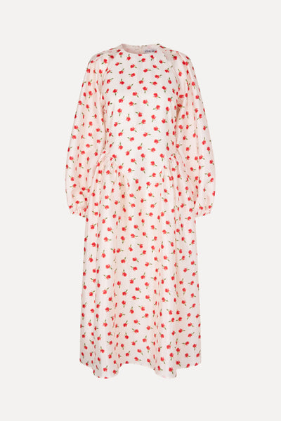 petunia maxi dress Stine Goya Long Sleeve Voluminous Ditzy 100% Cotton Style Number Women's Mid-Calf Boots Pointed HO25 Size:10