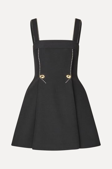 Stine Goya Mini Dress w/ Adjustable Straps Jet Black
