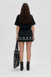 Stine Goya Mini Pencil Skirt Skirt Buttoned Flowers