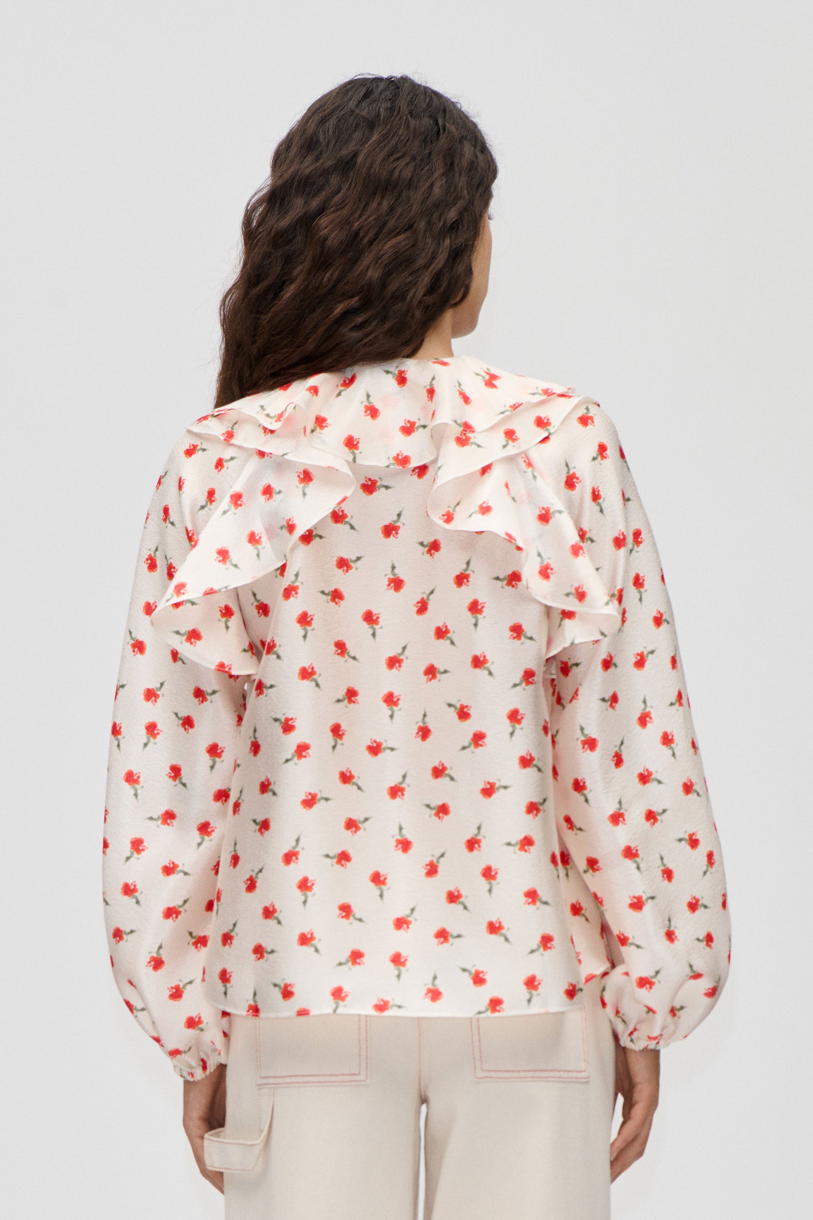 Multi Ruffle Raglan Top - Ditzy Petunia - Stine Goya