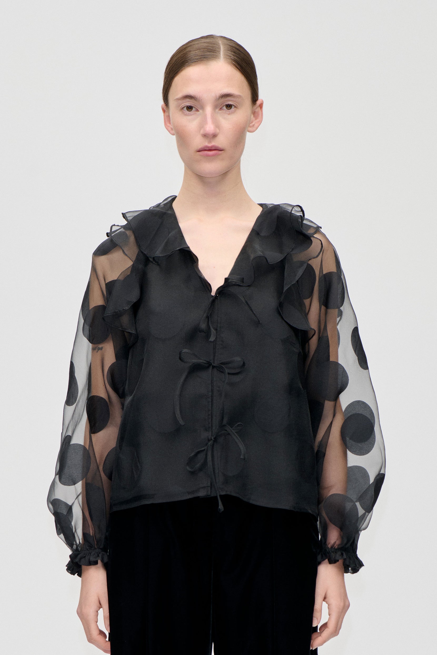 Style & Co Ruffled Raglan Top main image 0