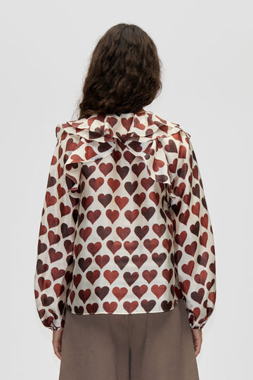 Stine Goya Multi Ruffle Raglan Top Top Hearts