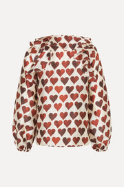 Stine Goya Multi Ruffle Raglan Top Top Hearts