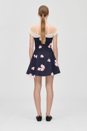 Stine Goya Off Shoulders Short Dress Pink Petunia Stine Goya Off Shoulders Short Dress Pink Petunia