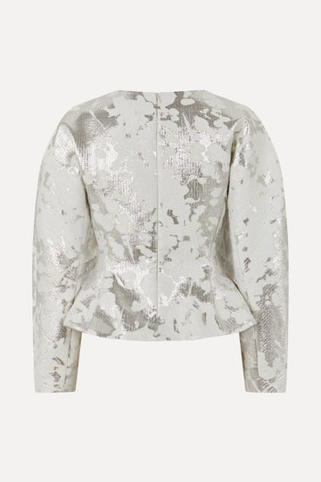 Stine Goya Peplum Top Top Lurex Garden