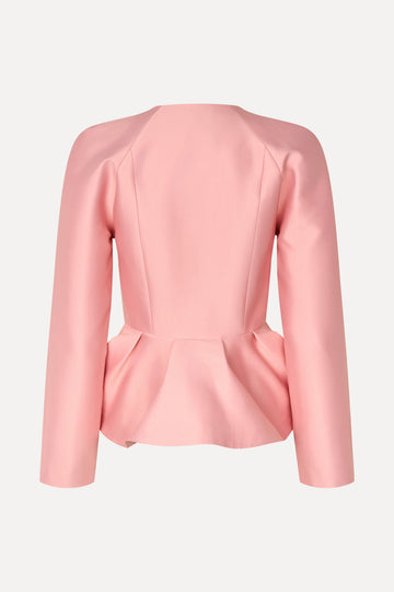 Stine Goya Peplum V Neck Jacket Jacket Haze Pink