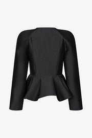 Stine Goya Peplum V Neck Jacket Jacket Black