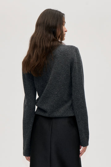 Stine Goya Polo Jumper Knit Tulle Flower