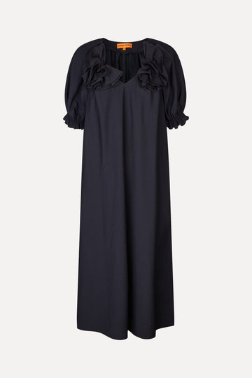 Stine Goya Puff Sleeve Detail Long Dress Dress Midnight Navy