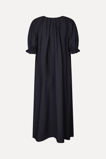 Stine Goya Puff Sleeve Detail Long Dress Dress Midnight Navy