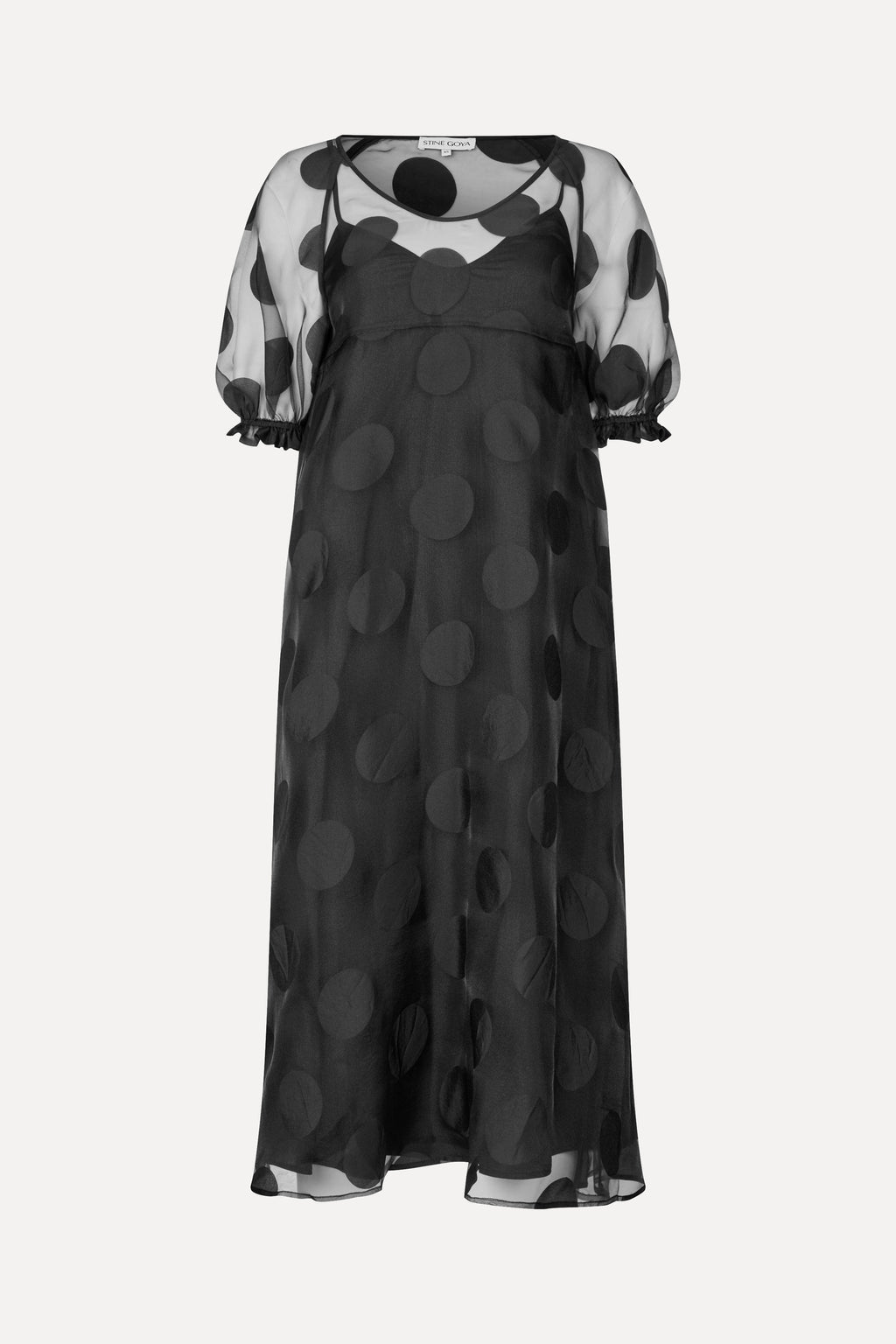 black polka dot long sleeve dress Stine Goya Puff Dotted Wedtrend Women Light Green WHITE-IVORY %0D%0A%0D%0A%26nbsp%3B%0D%0A%0D%0A%26nbsp%3B%0D%0A*%26nbsp%3BOrder%20one%20size%20up%20for%20a%20relaxed%20fit Size:84