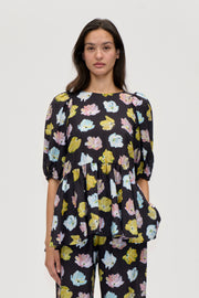 新品STINE GOYA  トップス Long Sleeve Voluminous Dress - Ditzy Petunia - Stine Goya