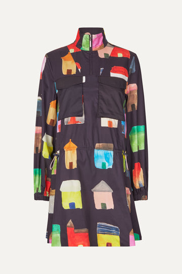 Stine Goya Pullover Parka Dress Dress Refugios