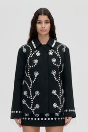 Stine Goya Relaxed Fit Jacket Jacket Buttoned Flowers