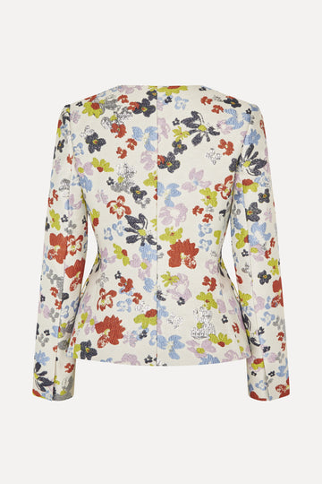 Stine Goya Scooped Neckline Tailored Jacket Jacket Skyfall Flowers