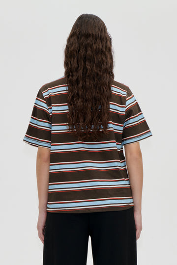 Stine Goya Short Sleeve T-Shirt Top Blue And Bold