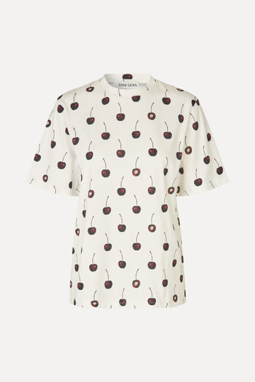 Stine Goya Short Sleeve T-Shirt Top Cherry