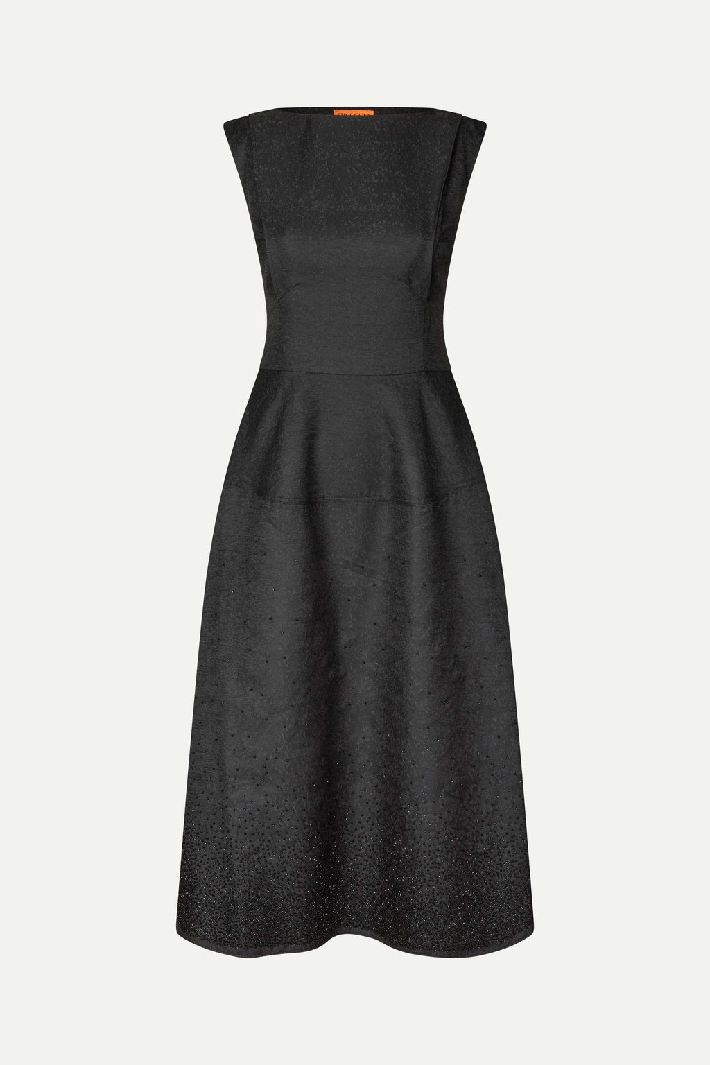Sleeveless Boatneck Midi Dress - Gradient Beads - Stine Goya Sleeveless Boatneck Midi Dress - Gradient Beads - Stine Goya
