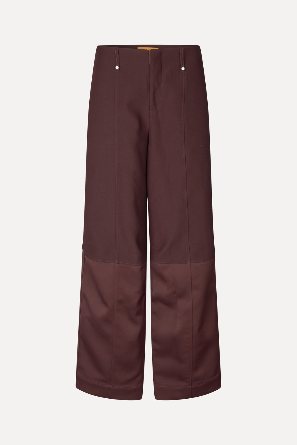 Structured Long Pants - Aubergine - Stine Goya