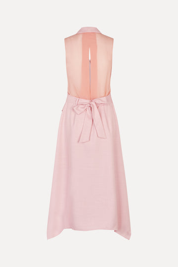 pink handkerchief dress Pink Handkerchief Hem Dress