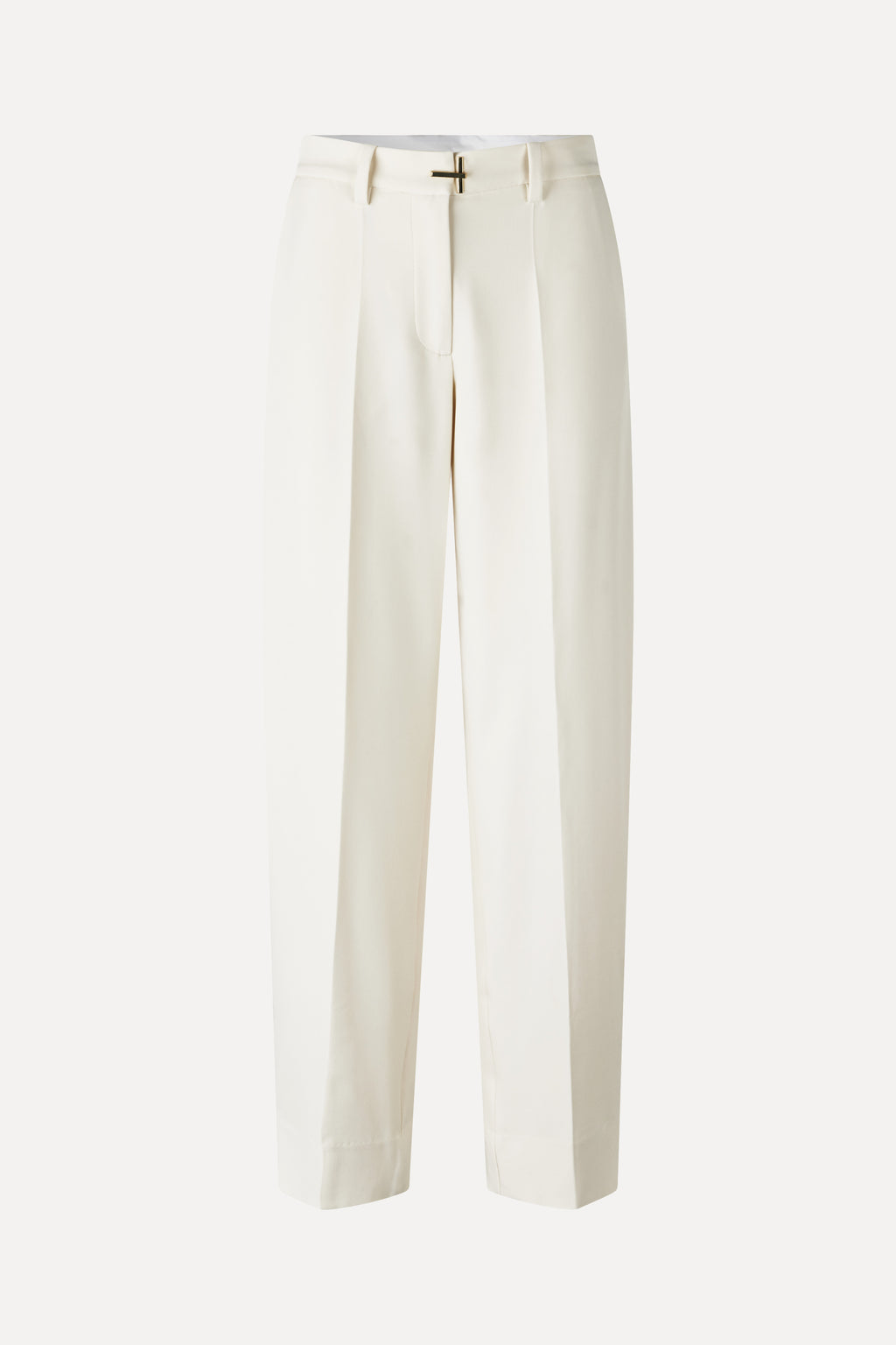 Tailored Slit Pants - Ivory / Cornsilk - Stine Goya