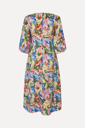 Stine Goya Floral Midi Dress in Loves Me Loves Me Not at Nordstrom, Size XX-SMALL Stine Goya Floral Midi Dress in Loves Me Loves Me Not at Nordstrom, Size XX-SMALL