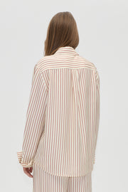 Stine Goya Turn-Up Oversized Shirt Top Symmetry In Cream