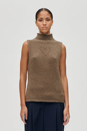 Stine Goya Turtleneck Vest Knit Heart