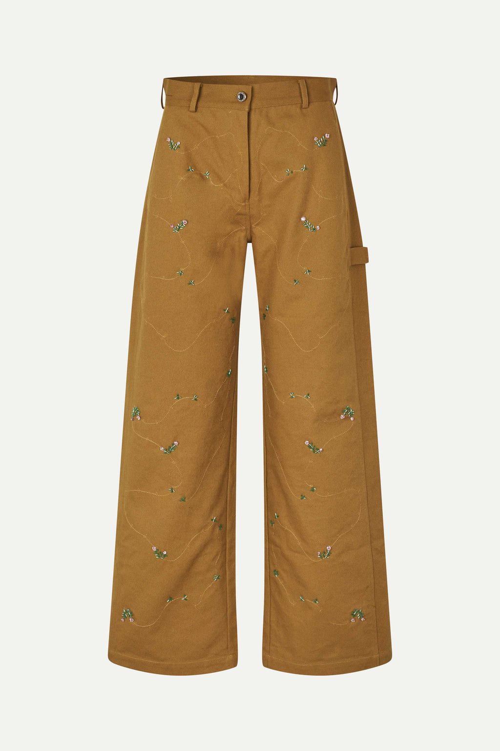 Utility Workwear Pants - Wild Flower Beads - Stine Goya