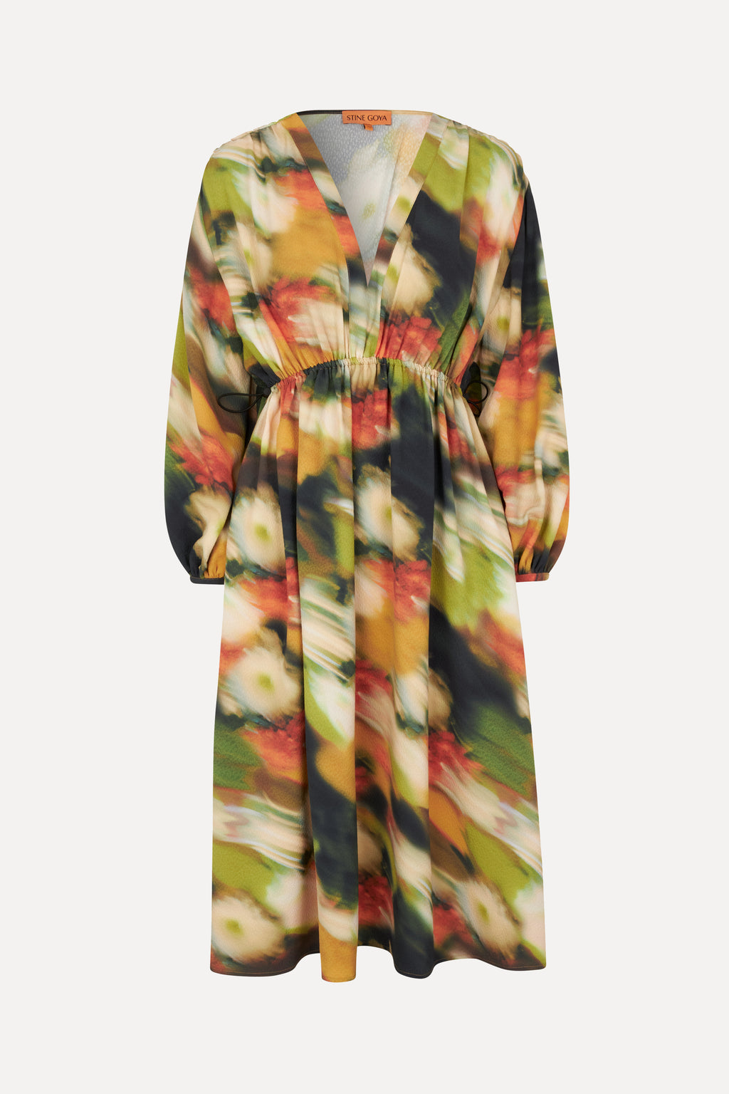 Stine Goya Veroma Dress Flowers in Fast Motion
