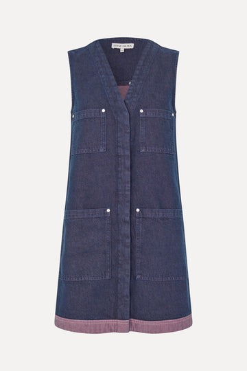 Stine Goya Vest Pocket Mini Dress Dress Dusky / Dried Rose