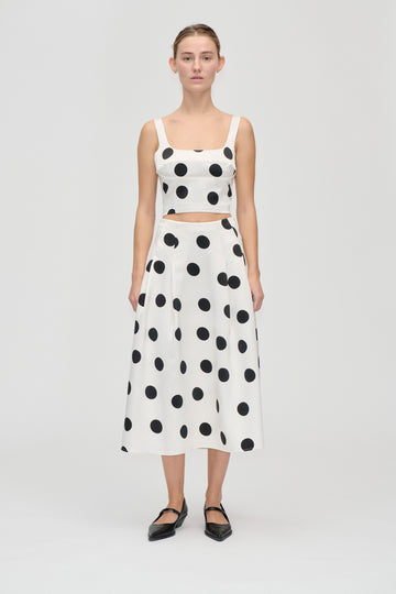 Stine Goya Voluminous Midi Skirt Black Dots Stine Goya Voluminous Midi Skirt Black Dots
