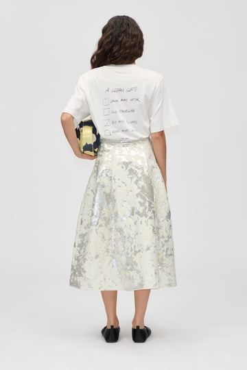 Stine Goya Voluminous Midi Skirt Skirt Lurex Garden