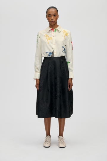 Stine Goya Voluminous Midi Skirt Skirt Swans