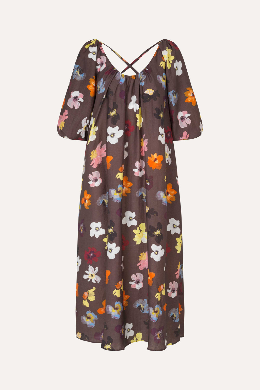 Stine Goya Voluminous Puff Sleeve Dress Wild Flowers Stine Goya Voluminous Puff Sleeve Dress Wild Flowers