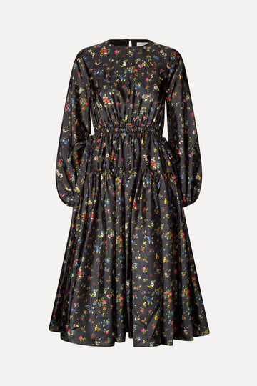 stine goya midi dress Stine Goya Voluminous Midi Dress Quilted Dots