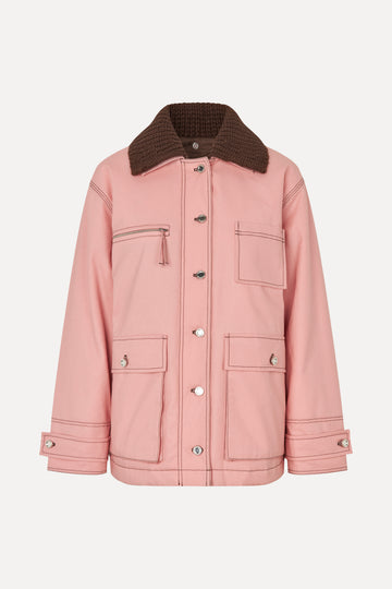 Stine Goya Workwear Boxy Jacket Outerwear Haze Pink
