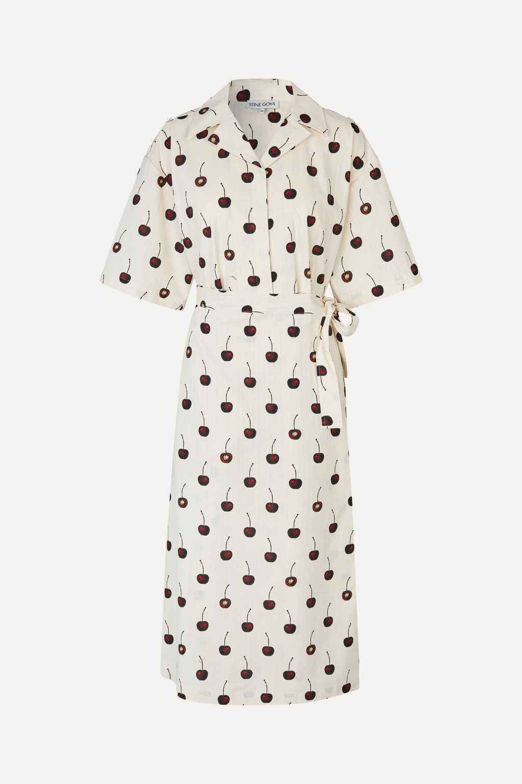 dress cherry print Stine Goya Workwear Midi Cherries A playful take on Size:S (US 2) Maxi Dresses Macy's Summer 1920s inspired dresses