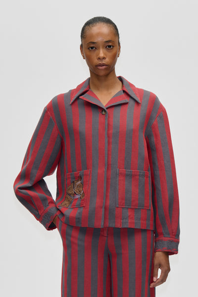 Workwear Tab Jacket - Rider's Stripe - Stine Goya